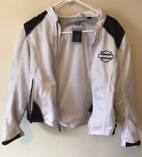 Size XS Harley Davidson White Riding Biker Jacket  Women’s  Lined Padded picture