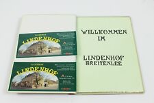 Vintage Menu LINDENHOF BREITENLEE Restaurant Austria in Hard Case 1980s? picture