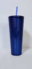 NEW Starbucks 2023 US Blueberry Glitter Grid 24oz Cup Tumbler AUTHENTIC picture