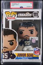 2018 Funko Pop NFL Football Junior Seau Chargers PSA 7 #111 Vaulted RARE picture