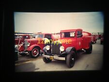 3B13 VINTAGE Photo 35mm Slide 33 DIA 29 REO 34 DIA WOLCOTT IOWA 46 CHEVY IN REAR picture