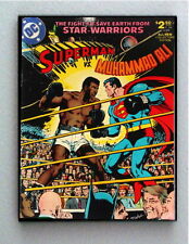 Framed Muhammad Ali vs Superman Comic Cover Restored Reprint picture