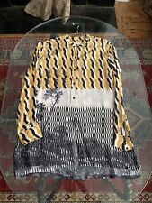 womens dries van noten silk shirt printed sz 40 picture