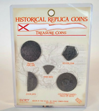 Historical Replica Treasure Coins - Pillar - 2 & 4 Bits - Silver Cob - Pirate picture