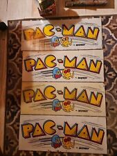 4  * RARE* 1980 PAC-MAN ARCADE MARQUEES -  MIDWAY A BALLY CO. Fair Cond. GET ALL picture