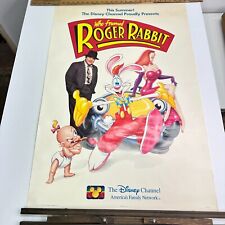 Vintage 1987 Advanced One Sheet Disney Who Framed Roger Rabbit Poster picture