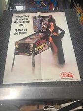 1989 BALLY ELVIRA AND THE PARTY MONSTERS PINBALL 4 PAGE FOLD OUT POSTER 17