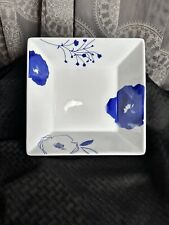 Indigo Bloom By: The Cellar 9” Square Vegetable Serving Dish  picture
