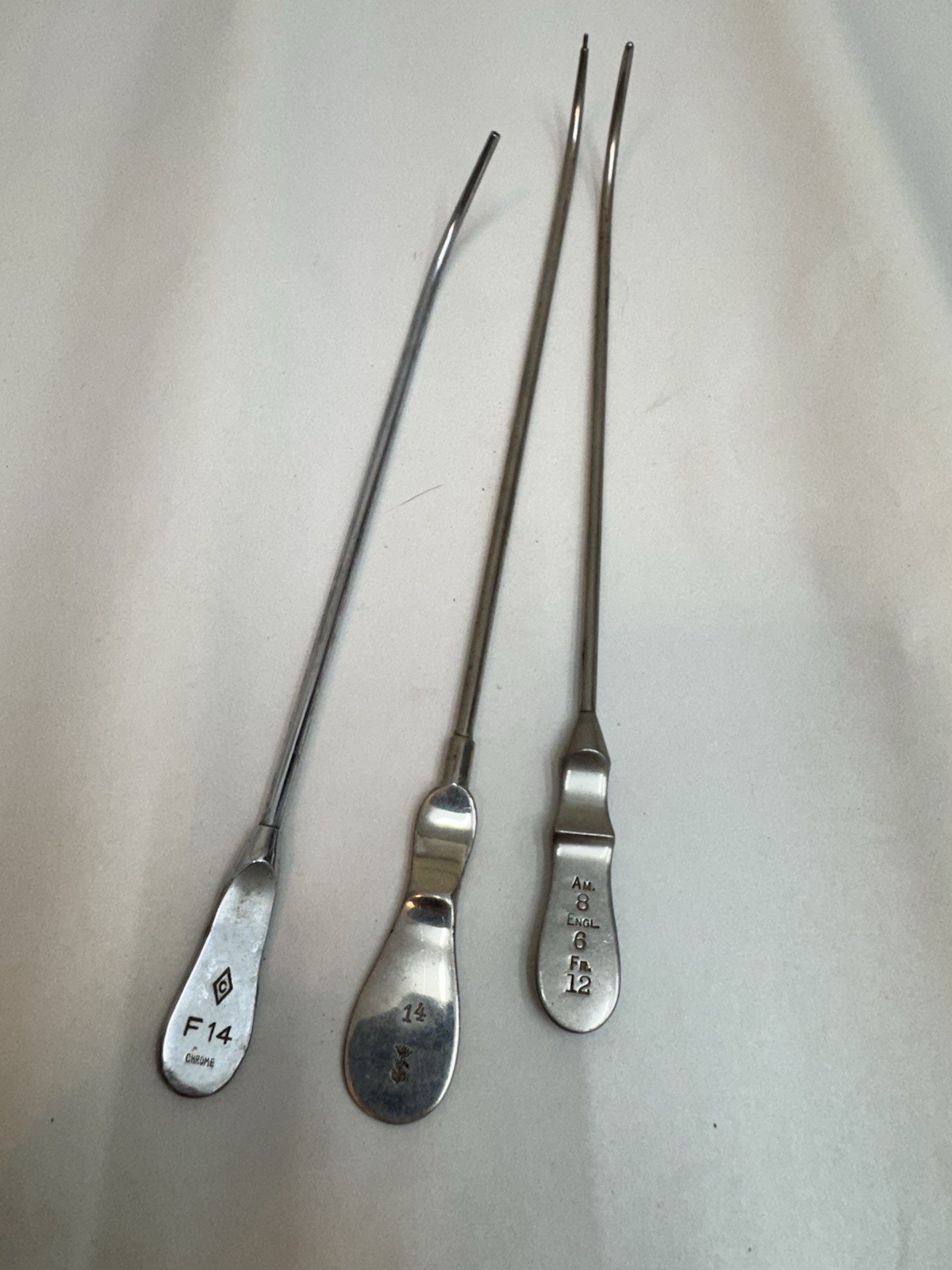 Antique Urethral Sound Dilator Lot Codman Aesculap Surgical Instruments
