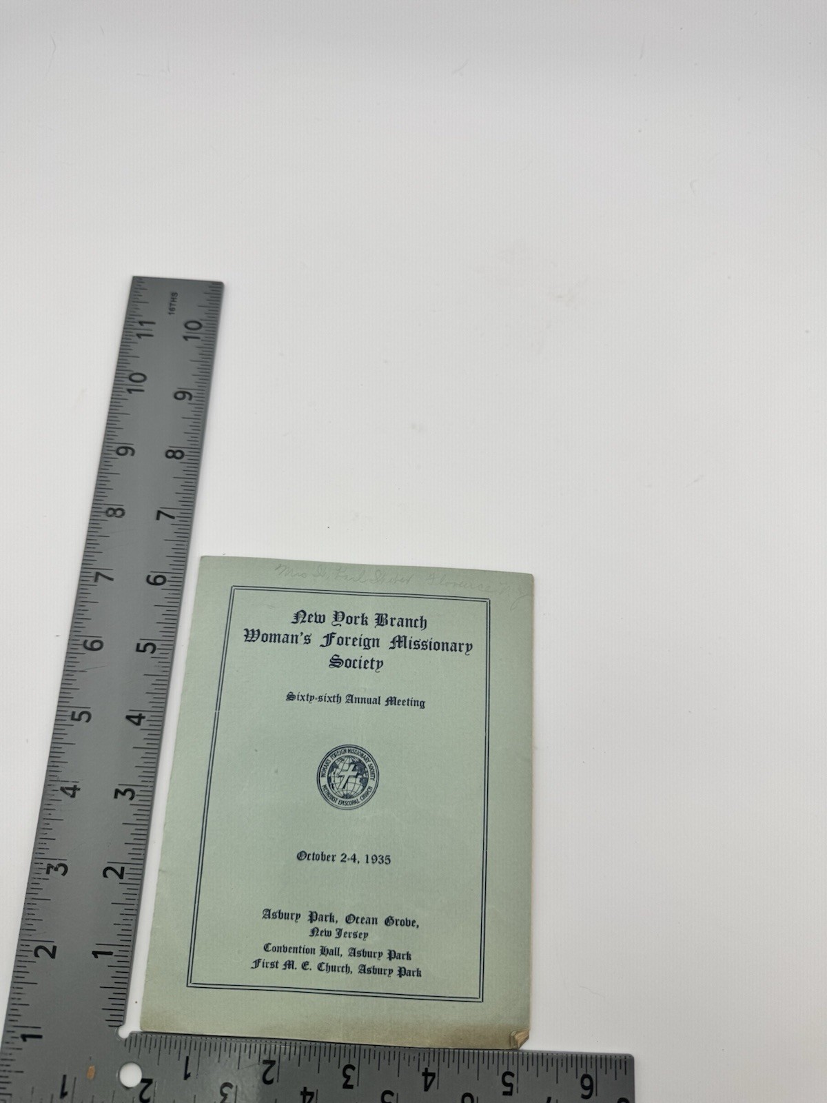 1935 Woman's Foreign Missionary Society New York Branch Annual Meeting Program 1935 Woman's Foreign Missionary Society New York Branch Annual Meeting Program