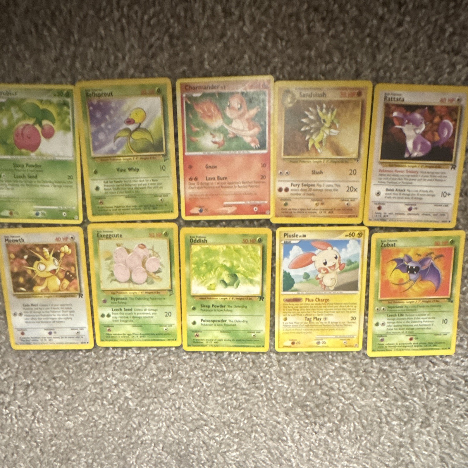 Vintage Pokemon 10 Card Lot