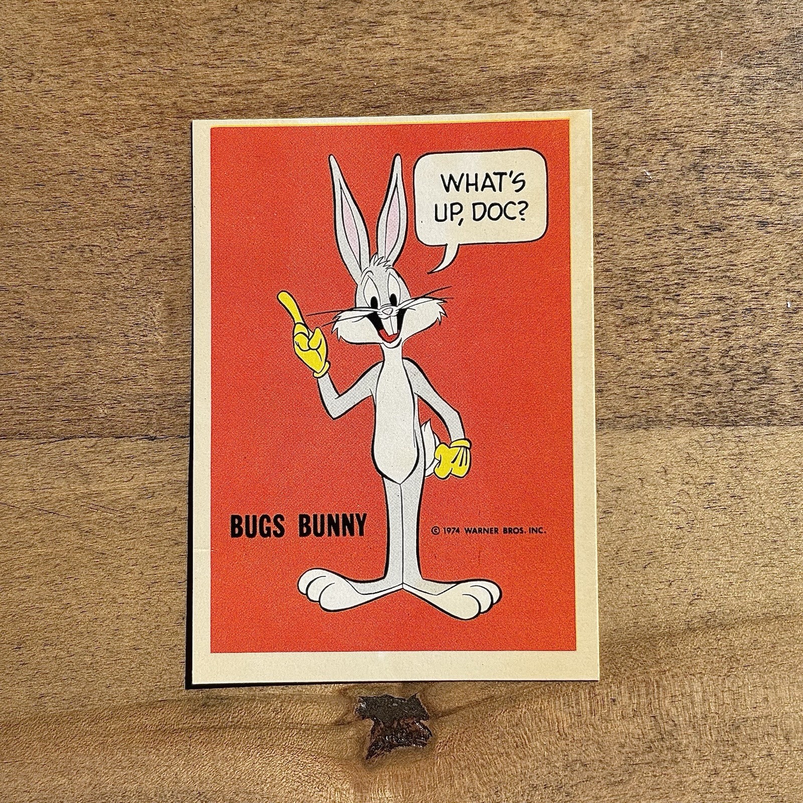 1974 Wonder Bread NPP Bugs Bunny Trading Card Looney Tunes