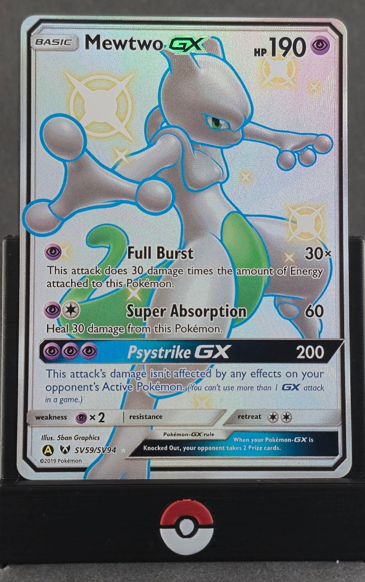 Pokemon Mewtwo GX SV59/SV94 Hidden Fates