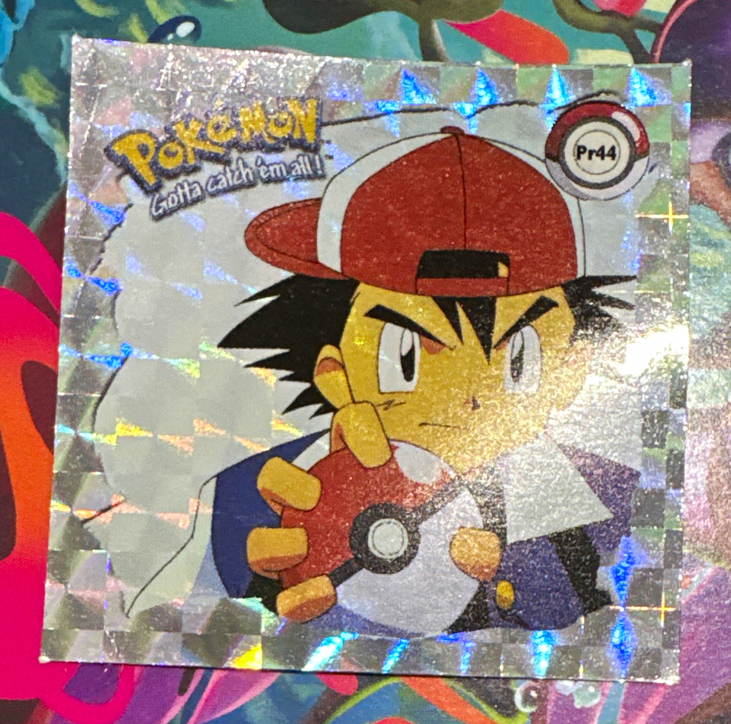 Artbox Pokémon Gotta Catch \'Em All Ash Pr44 Hologram Sticker 1999