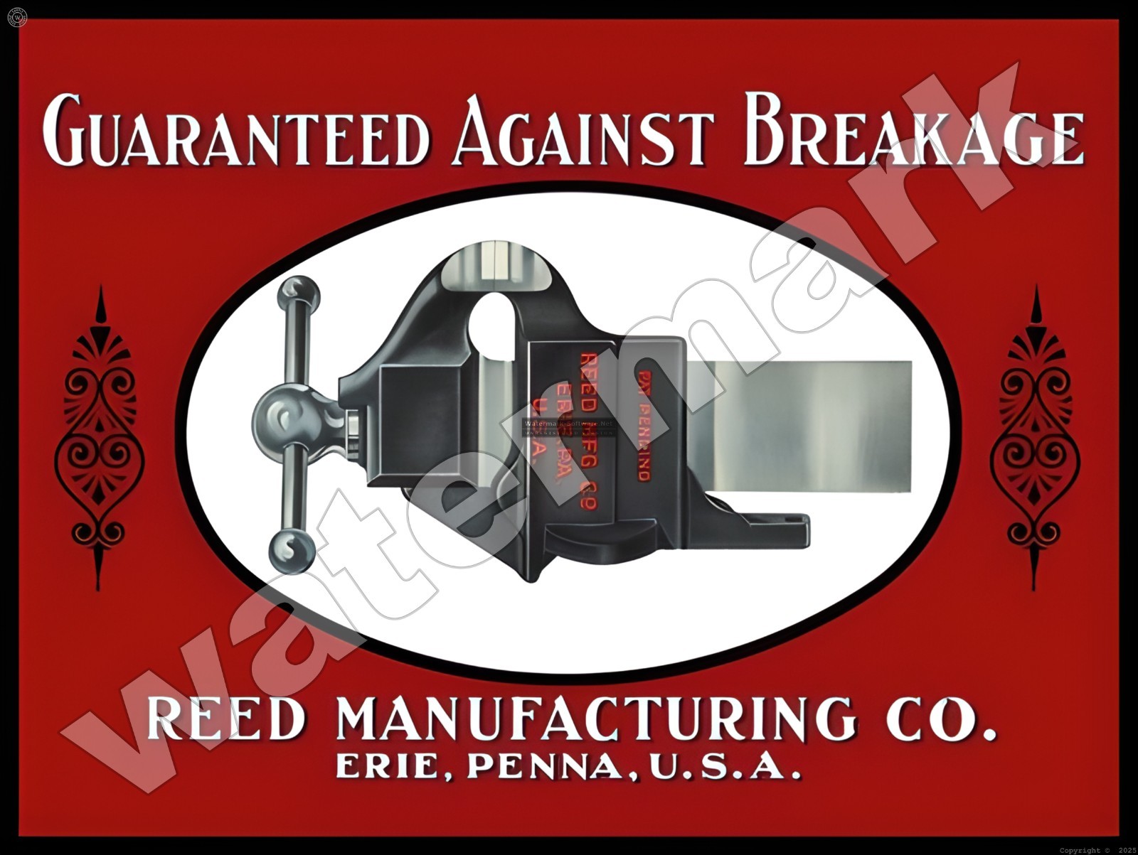 Reed Manufacturing Co.  Metal Sign 9
