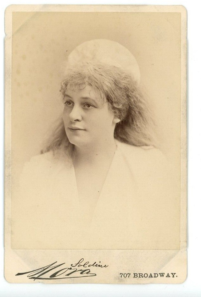 Vintage Cabinet Card  Emily Soldene English singer, actress, director, Novelist