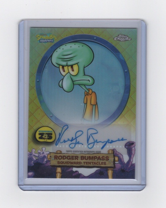 2025 Topps Chrome Spongebov 25th anniversary Squidward Tentacles Auto #SA-ST