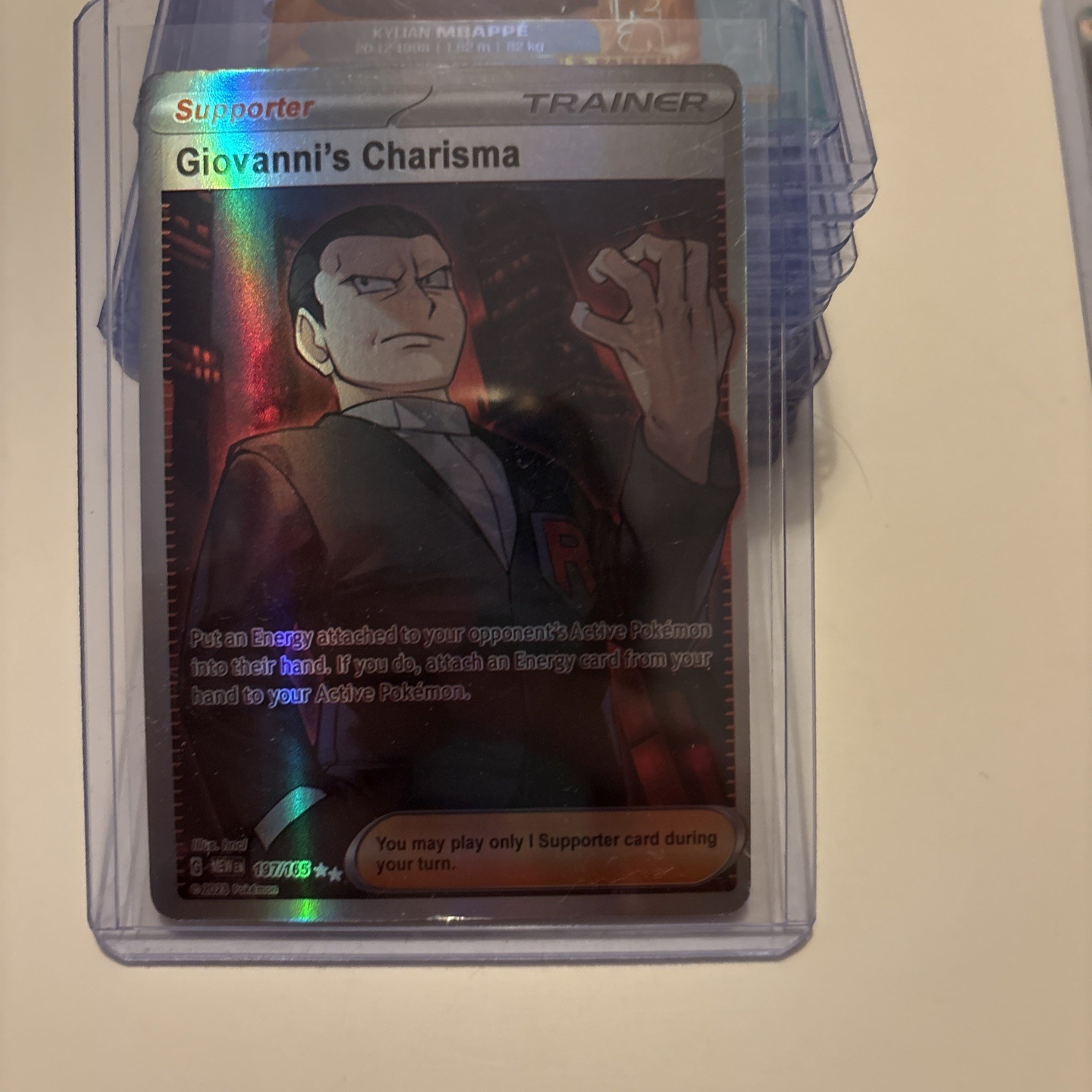 Giovanni\'s Charisma - 197/165 - Scarlet Violet 151 (Pokemon) NM