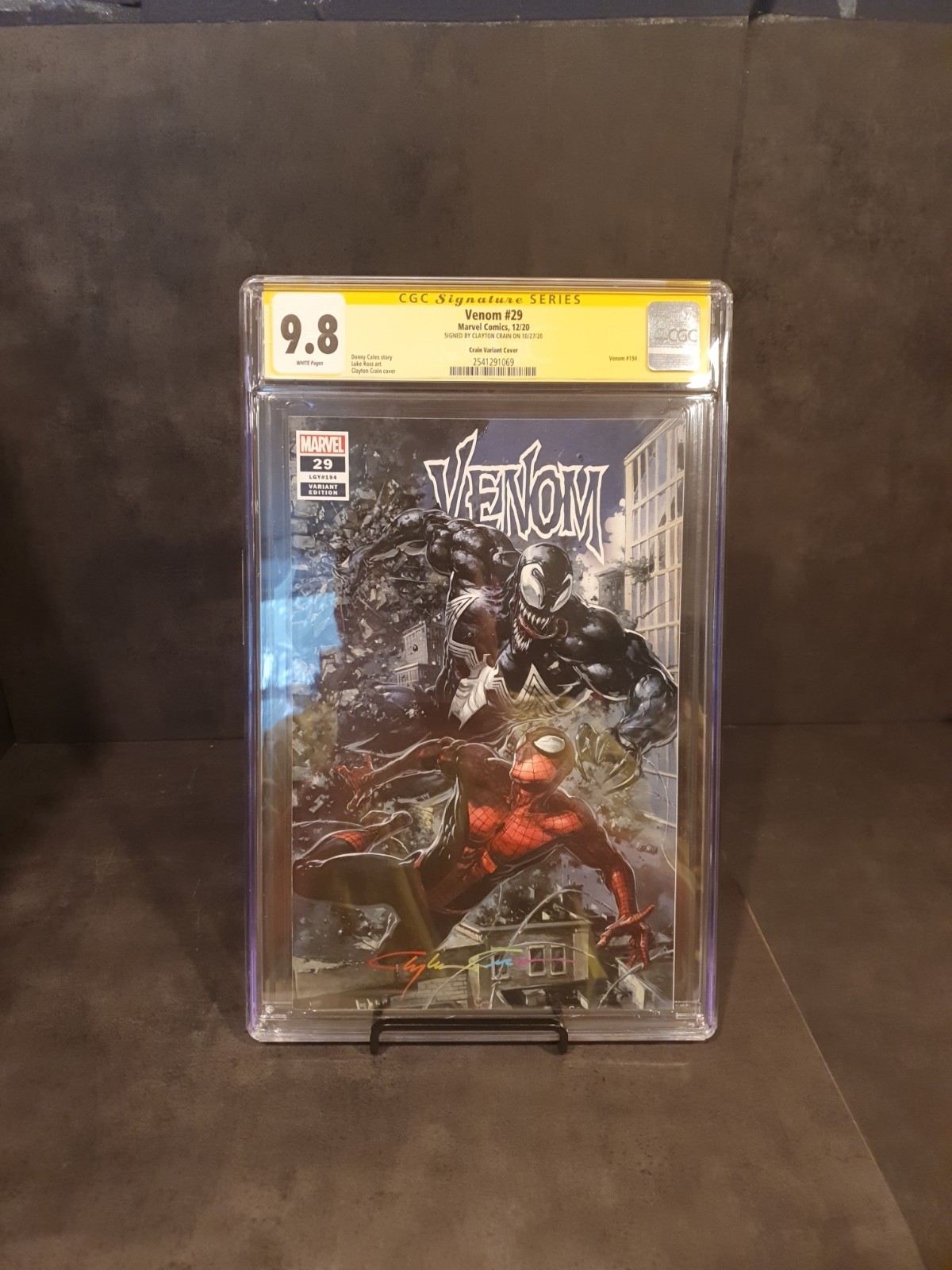 🔥 VENOM #29 CGC 9.8 CLAYTON CRAIN SIGNED RAINBOW SIGNATURE VARIANT ⚡