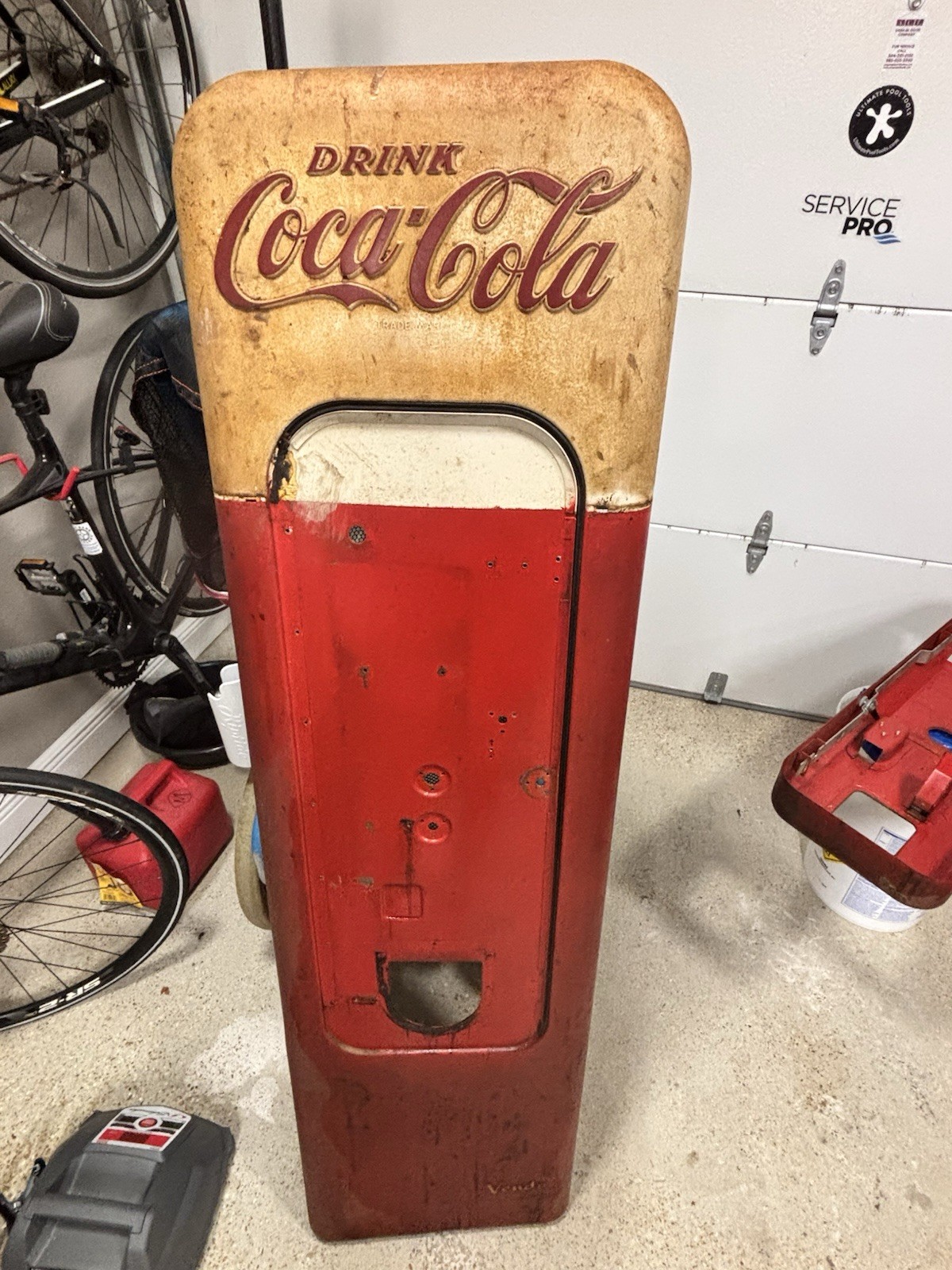 Coke Vendo  44 Original Condition Front Door