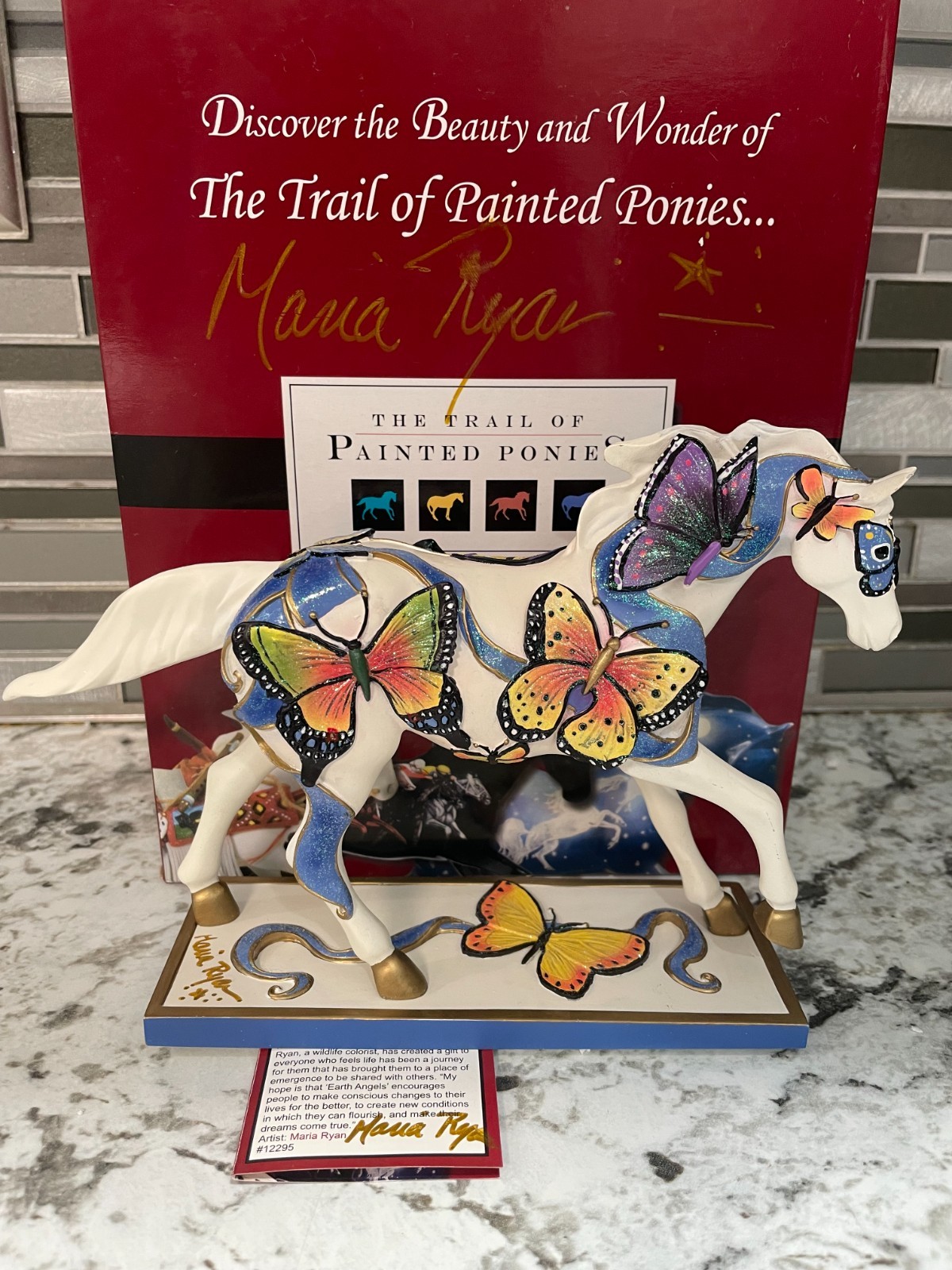 Trail of Painted Ponies EARTH ANGELS 1E low RETIRED SIGNED 3X  AUTOGRAPHED Rare