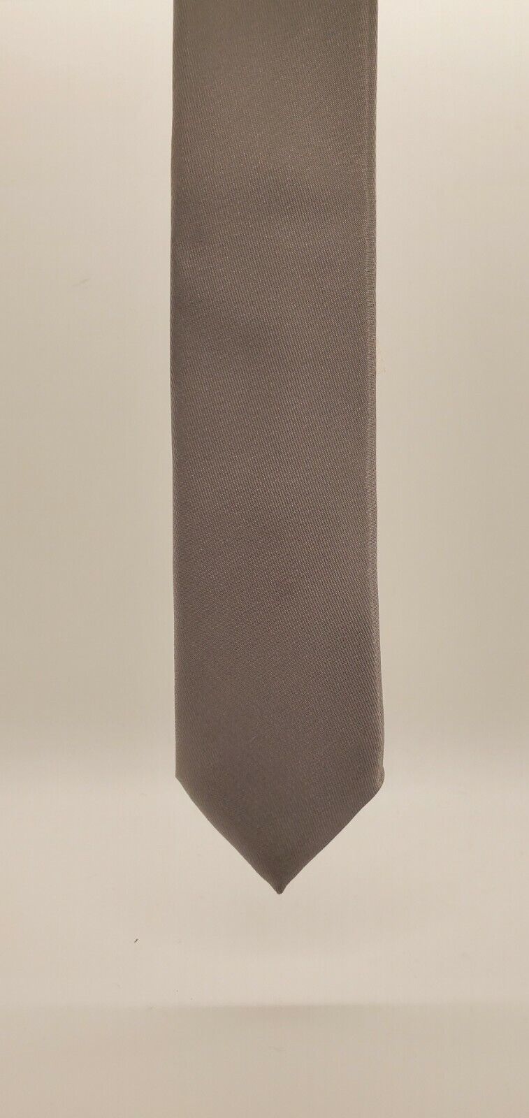 BALENCIAGA Gray Silk Blend Necktie Solid NWT