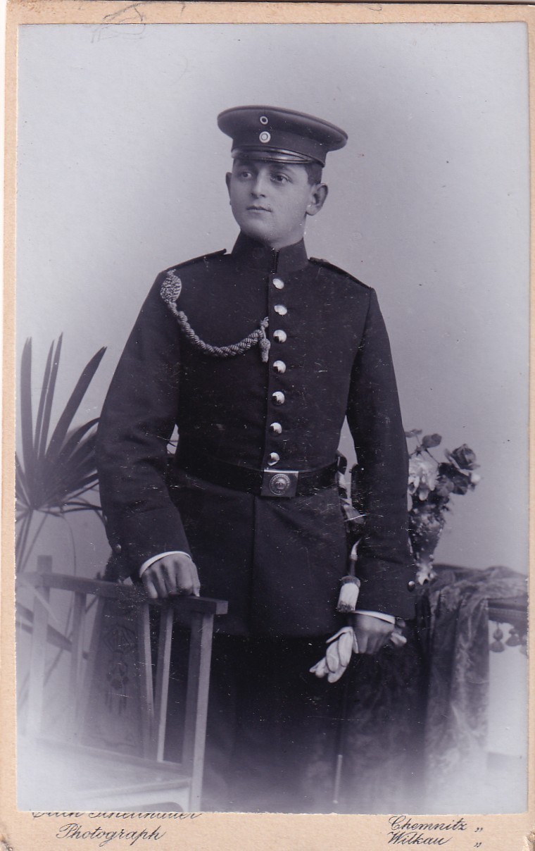 Original WWI CDV Photo GERMAN 181st INFANTRY REGIMENT c. 1900 CHEMNITZ 368