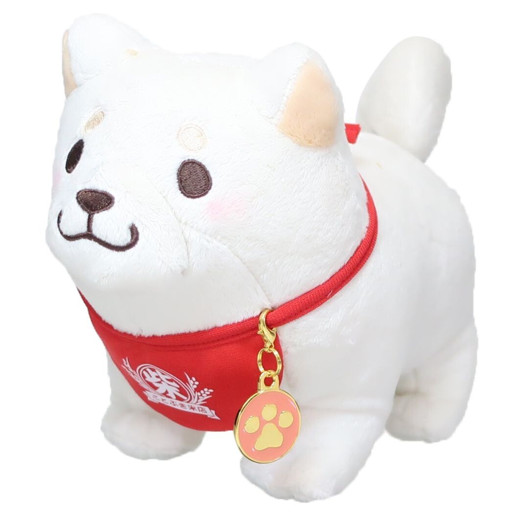 Chuken MOCHISHIBA Stuffed Toy S Size With Charm Ume Shiba Inu Dog Plush Doll New
