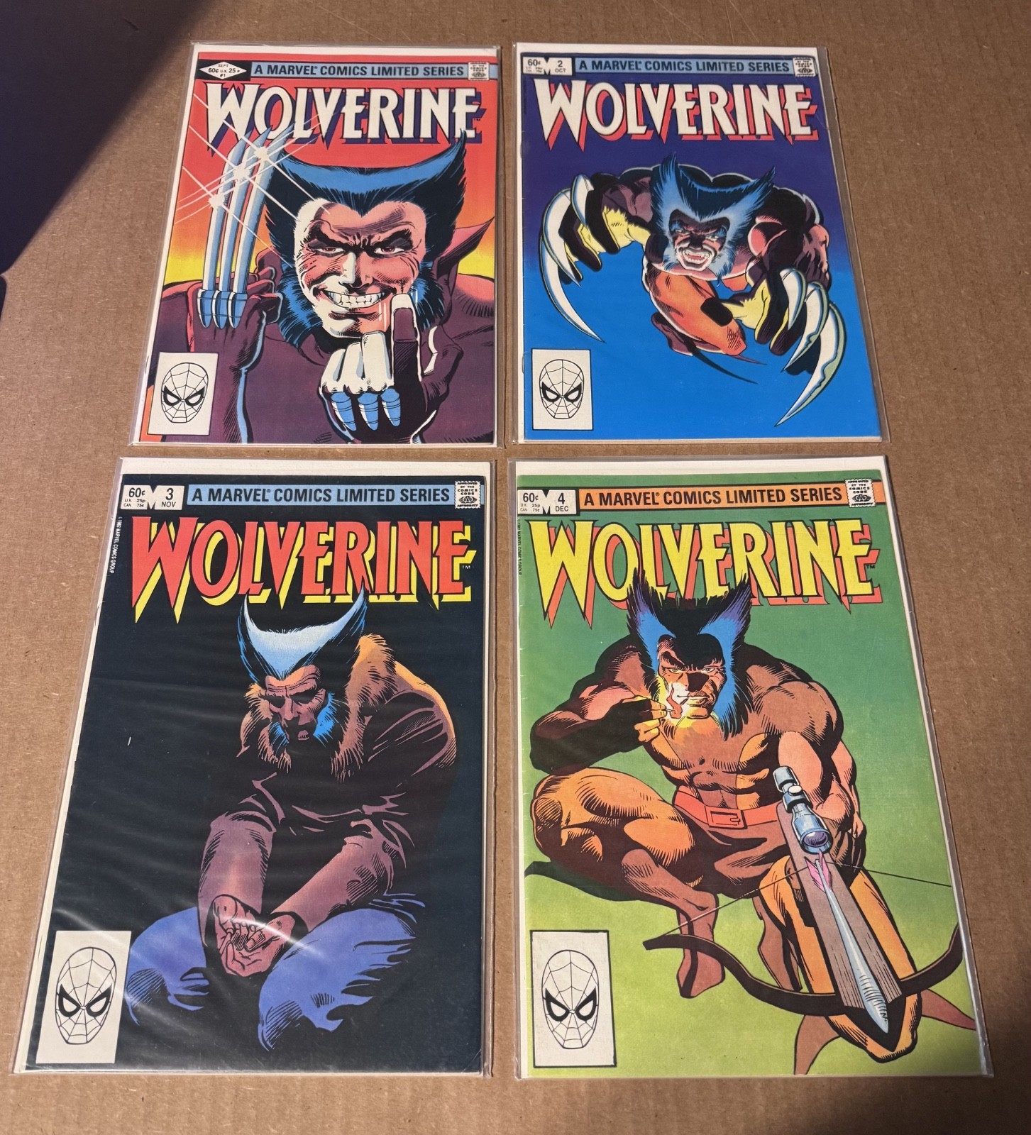 Marvel Comics Wolverine (1982 Limited Series) #1-4 Frank Miller