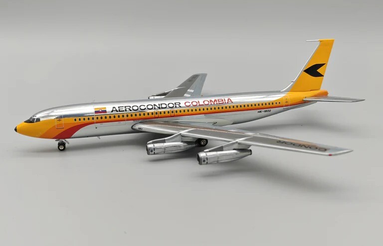 Inflight IF701OD1124PR Aerocondor Boeing 707-100 HK-1802 Diecast 1/200 Jet Model