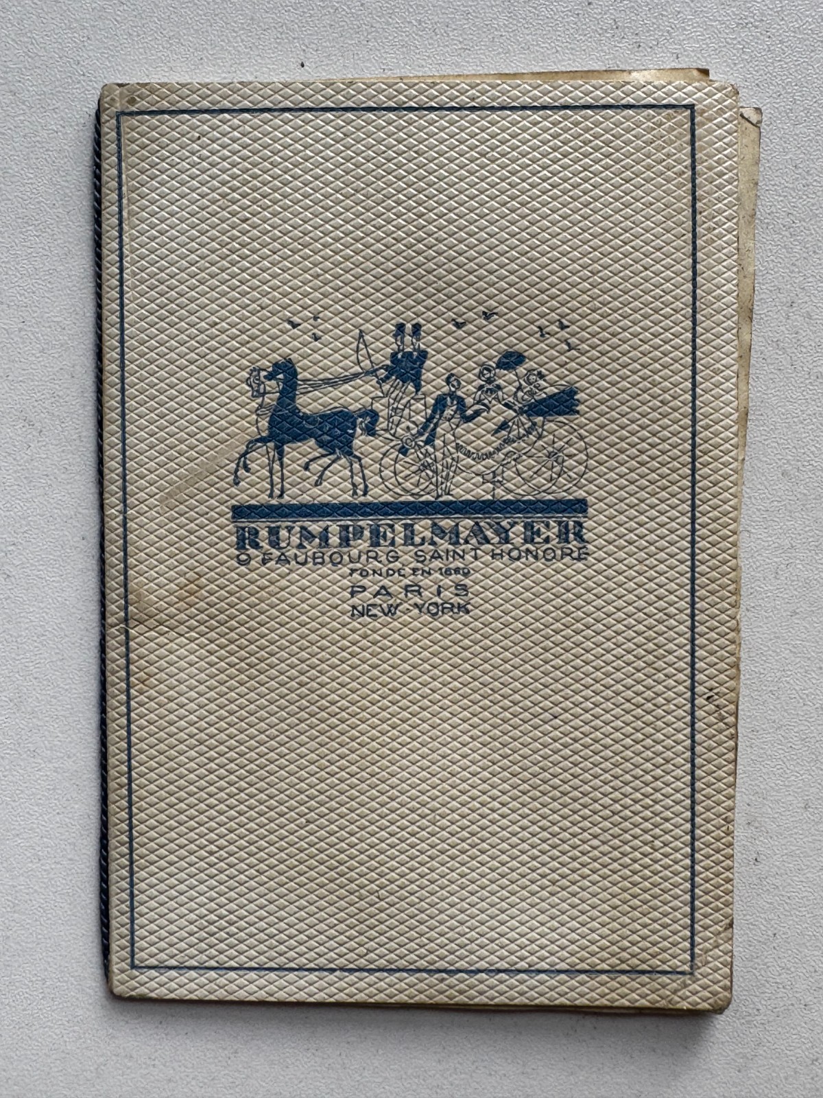 Scarce Vintage 1940s Les Gouters de Rumpelmayer Paris Tea Room Menu 4.5 x 3