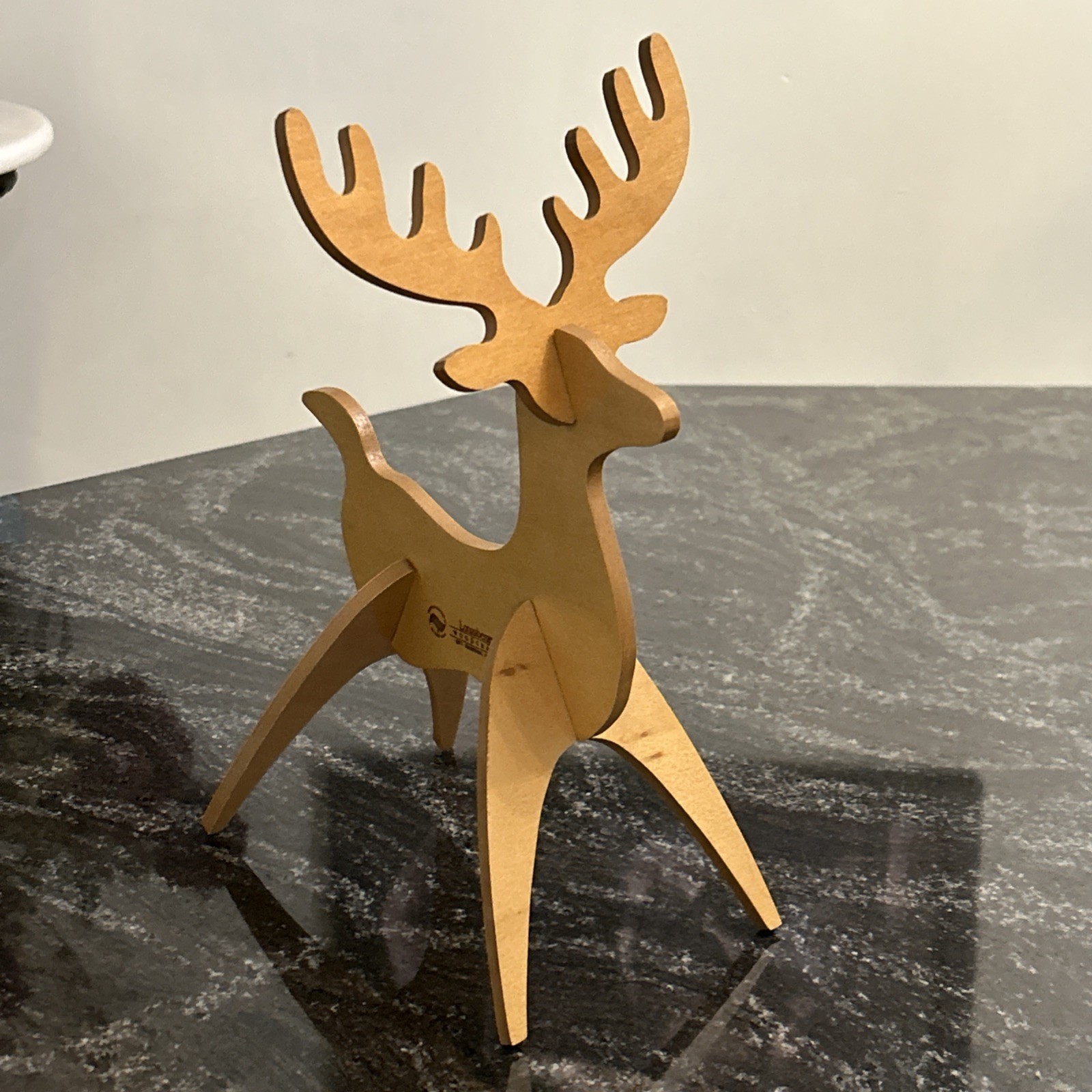 Longaberger 3-D Woodcrafts Medium Reindeer Warm Brown 11