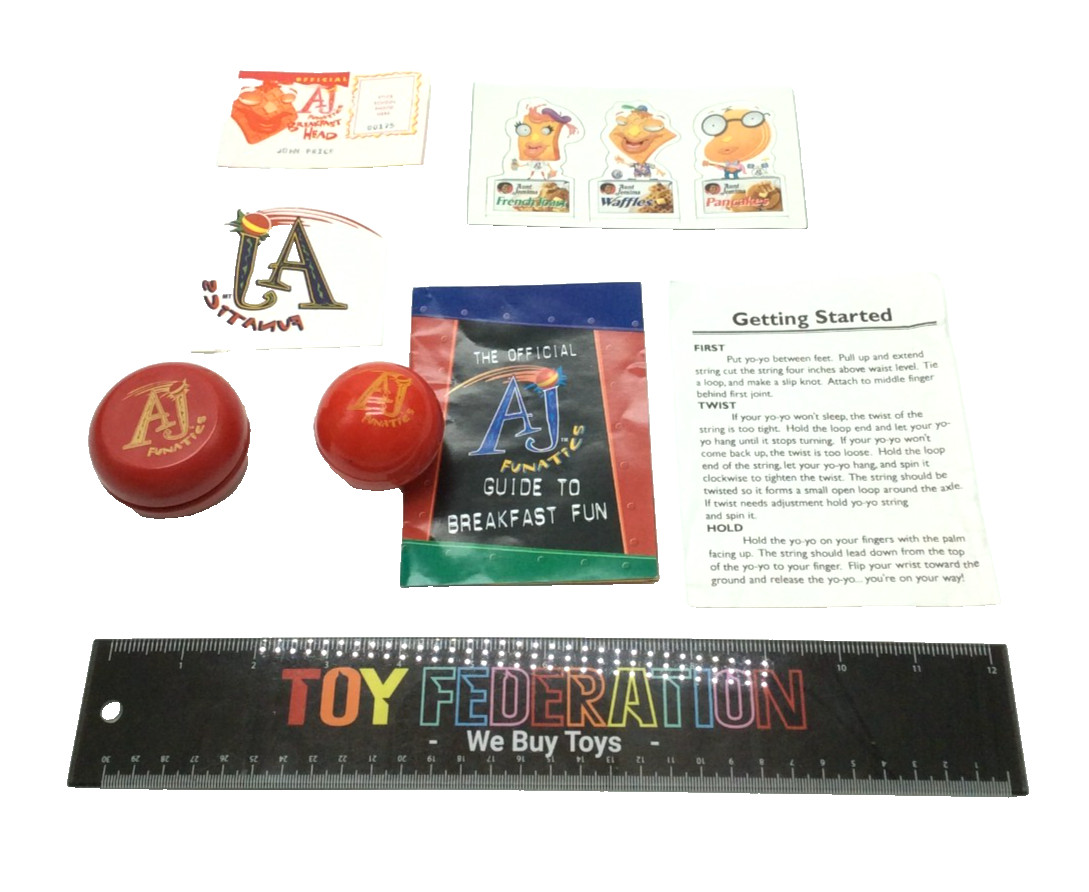 Vtg Pearl Milling Company AJ FUNATICS Club Introductory Package Set