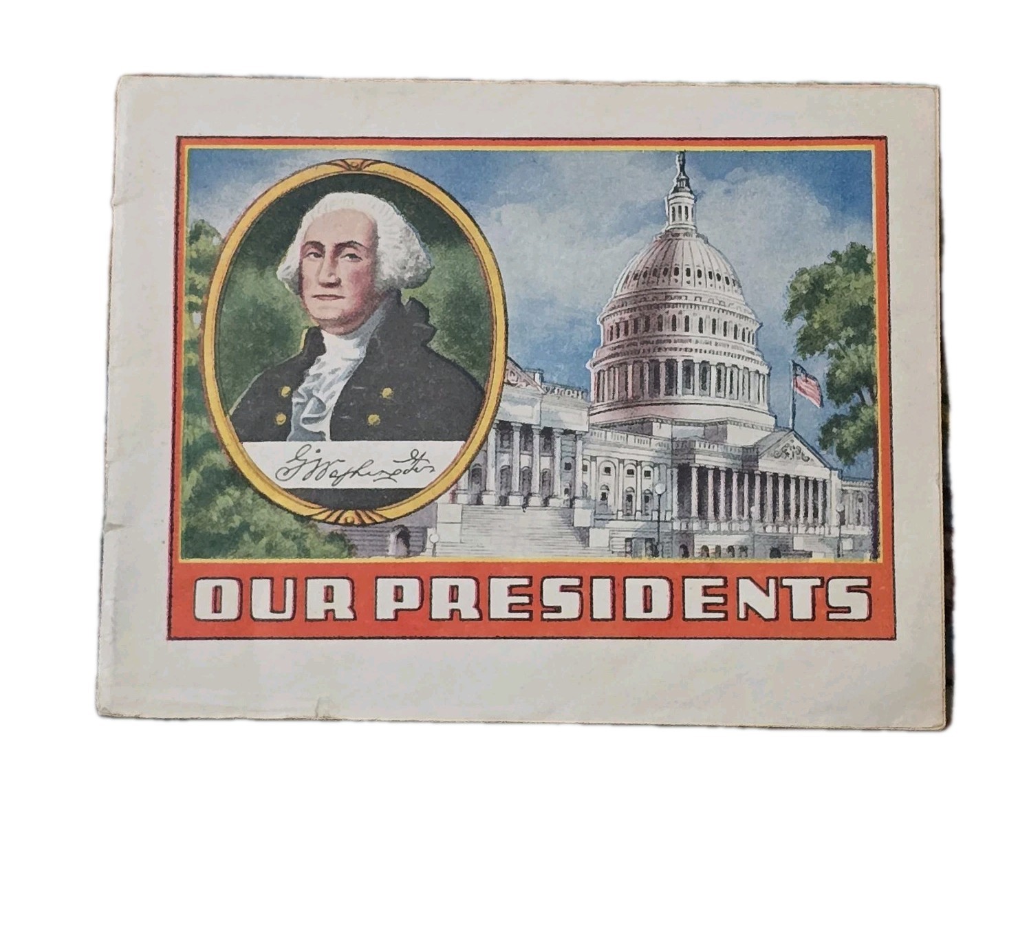Vintage Circa 1930's Alka-Seltzer Promotional Booklet Our Presidents