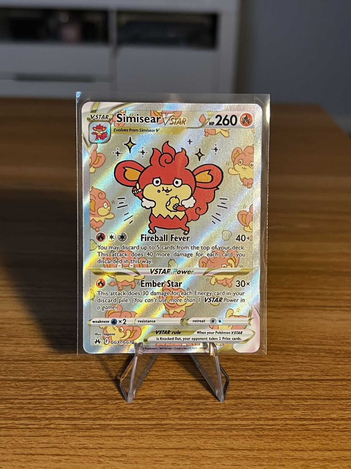 Pokemon TCG Simisear VStar Crown Zenith GG37/GG70