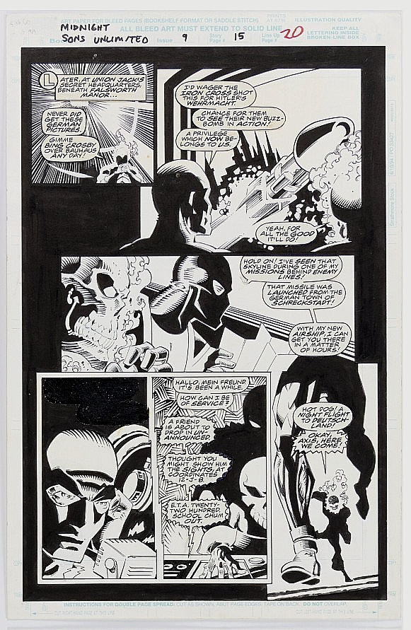 Midnight Sons Unlimited #9 Page 15 James Fry  Original Comic art Marvel 1995