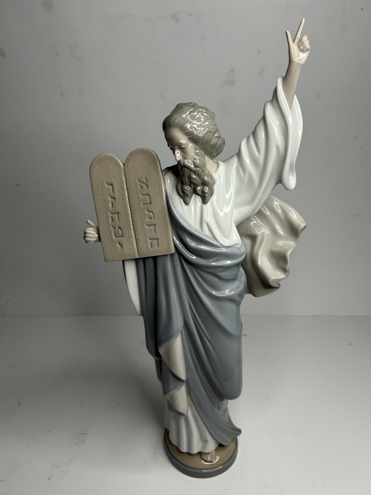Lladró Moses & The Ten Commandments Figurine #5170-Retired Glossy Porcelain 16\