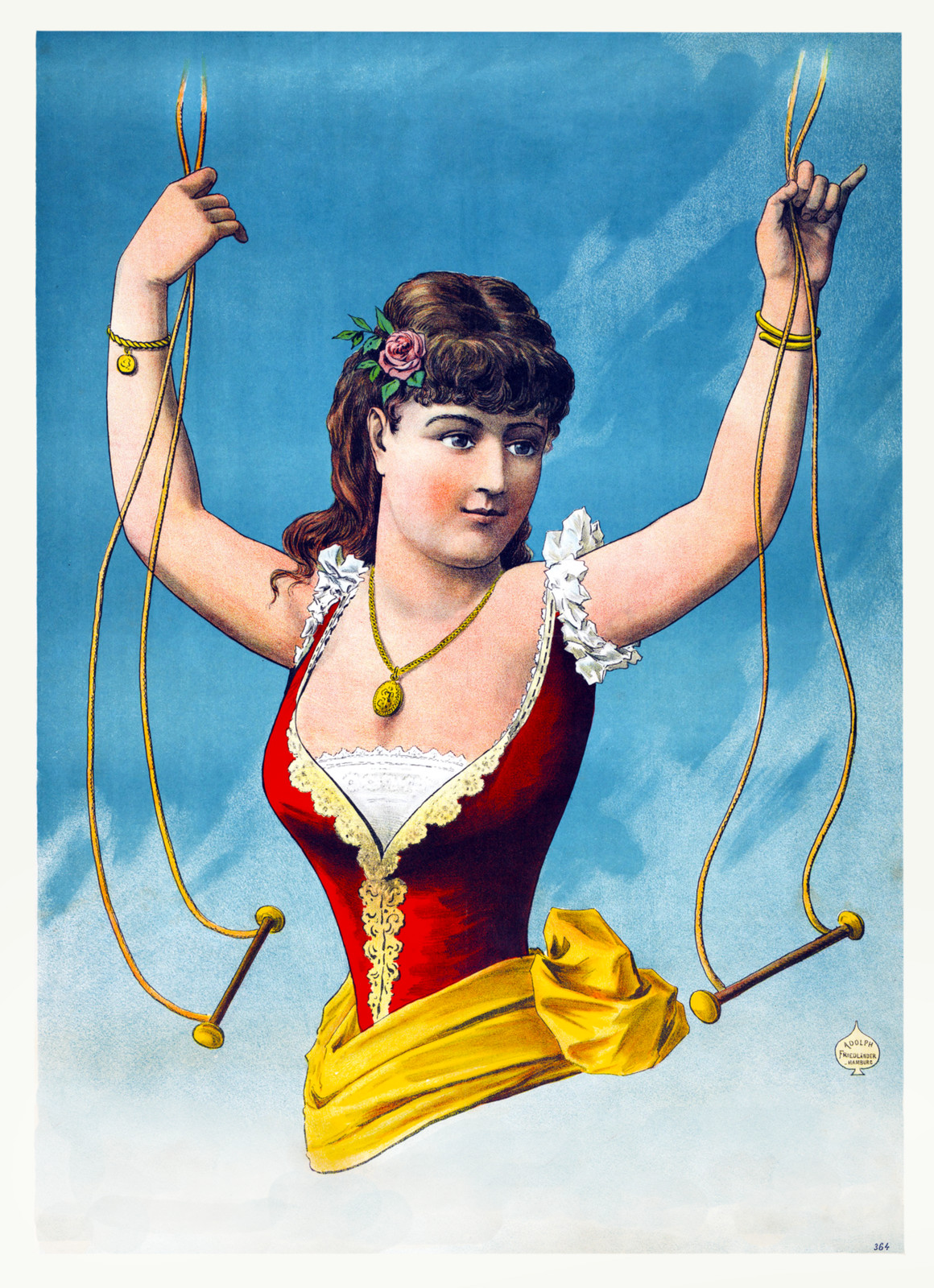 🎨 Vintage Acrobat Circus Poster c1890s by Adolph Friedlander - 24x36”