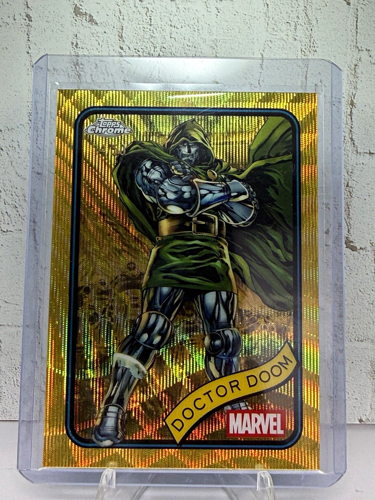 Topps 2025 Chrome Marvel Doctor Doom #148 SSP Serial Numbered Gold /50