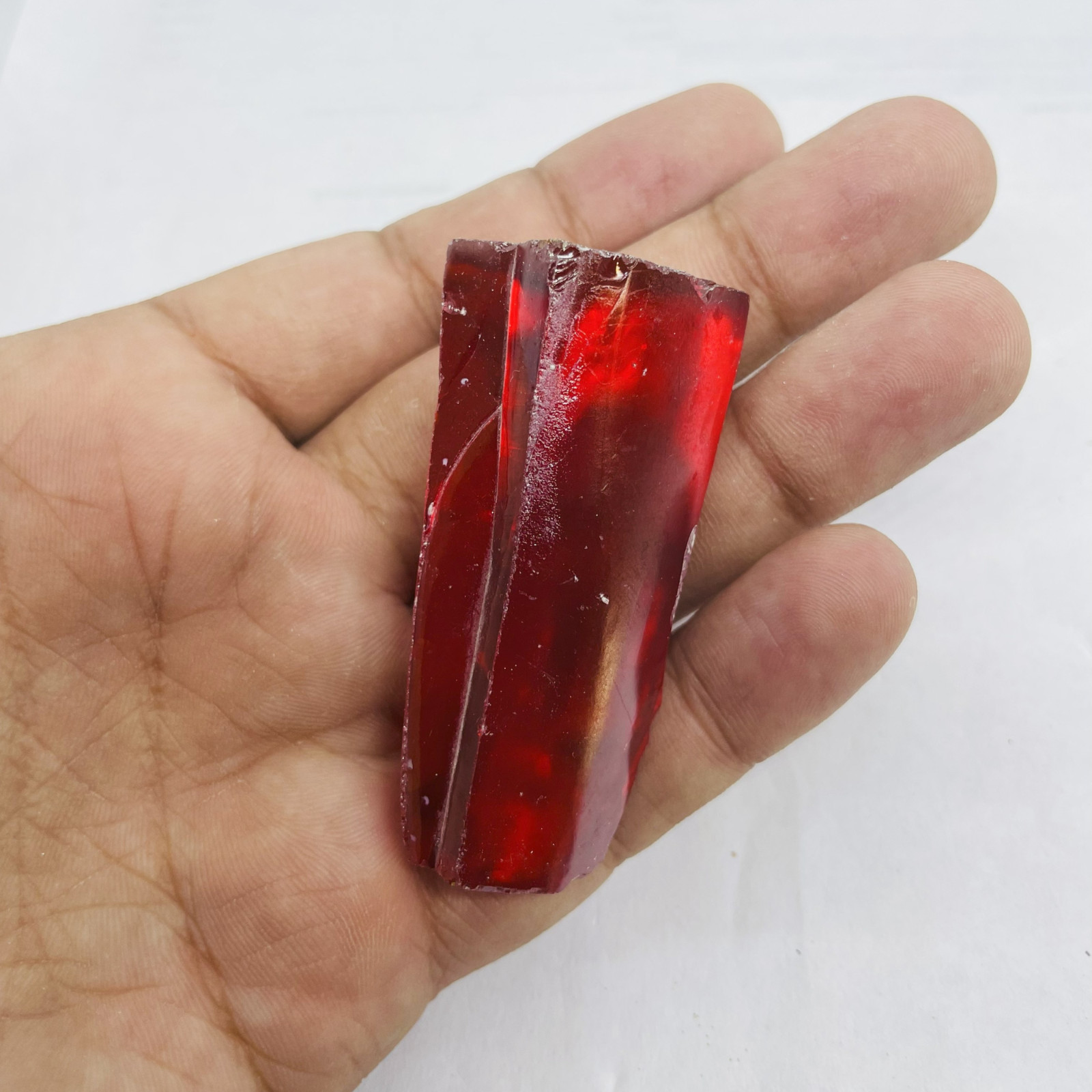 Healing Red Ruby Zircon Rough 400-500CT  Meditation Crystal for Chakra Balancing