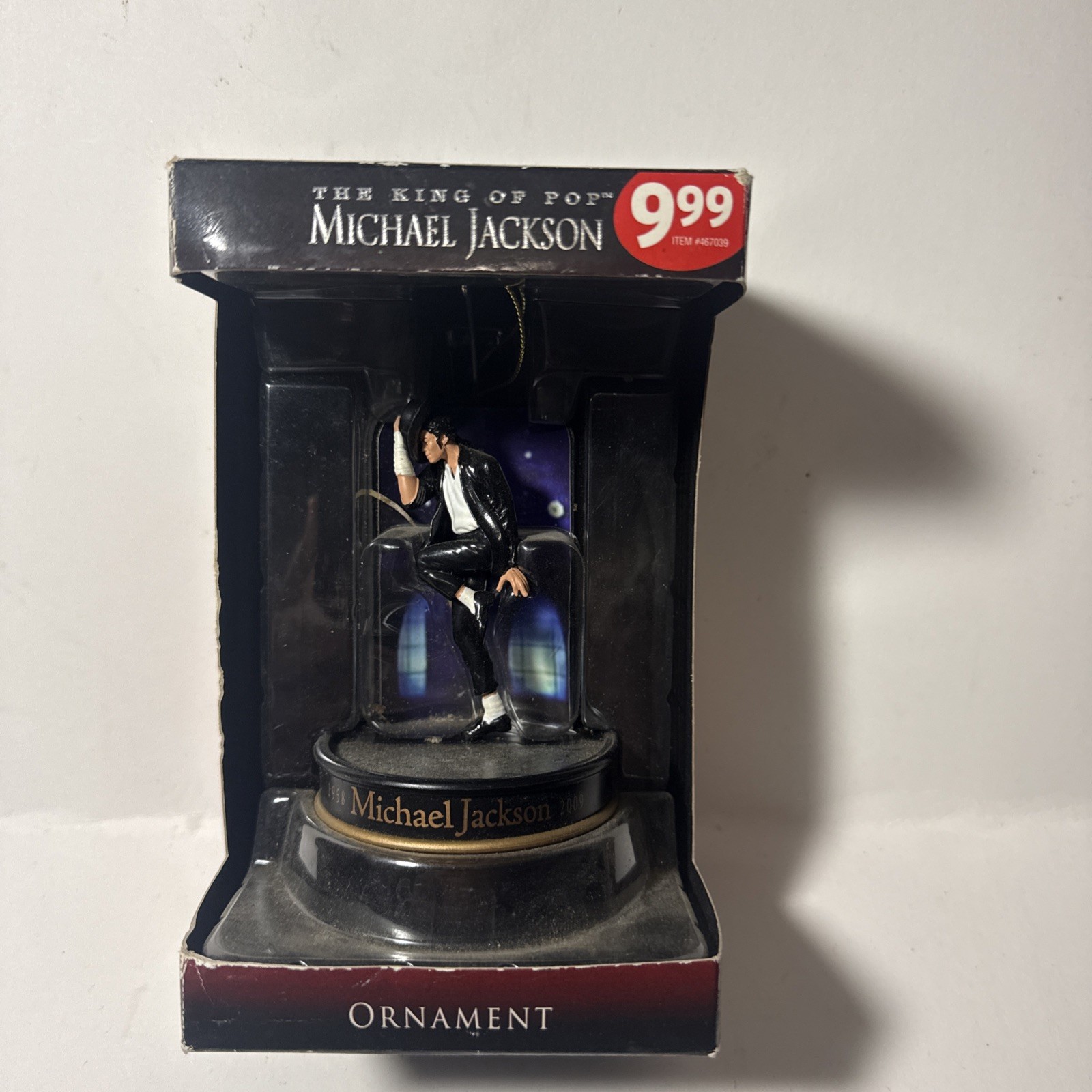 Santa\'s Best Michael Jackson King of Pop Hanging Ornament, Christmas 2010