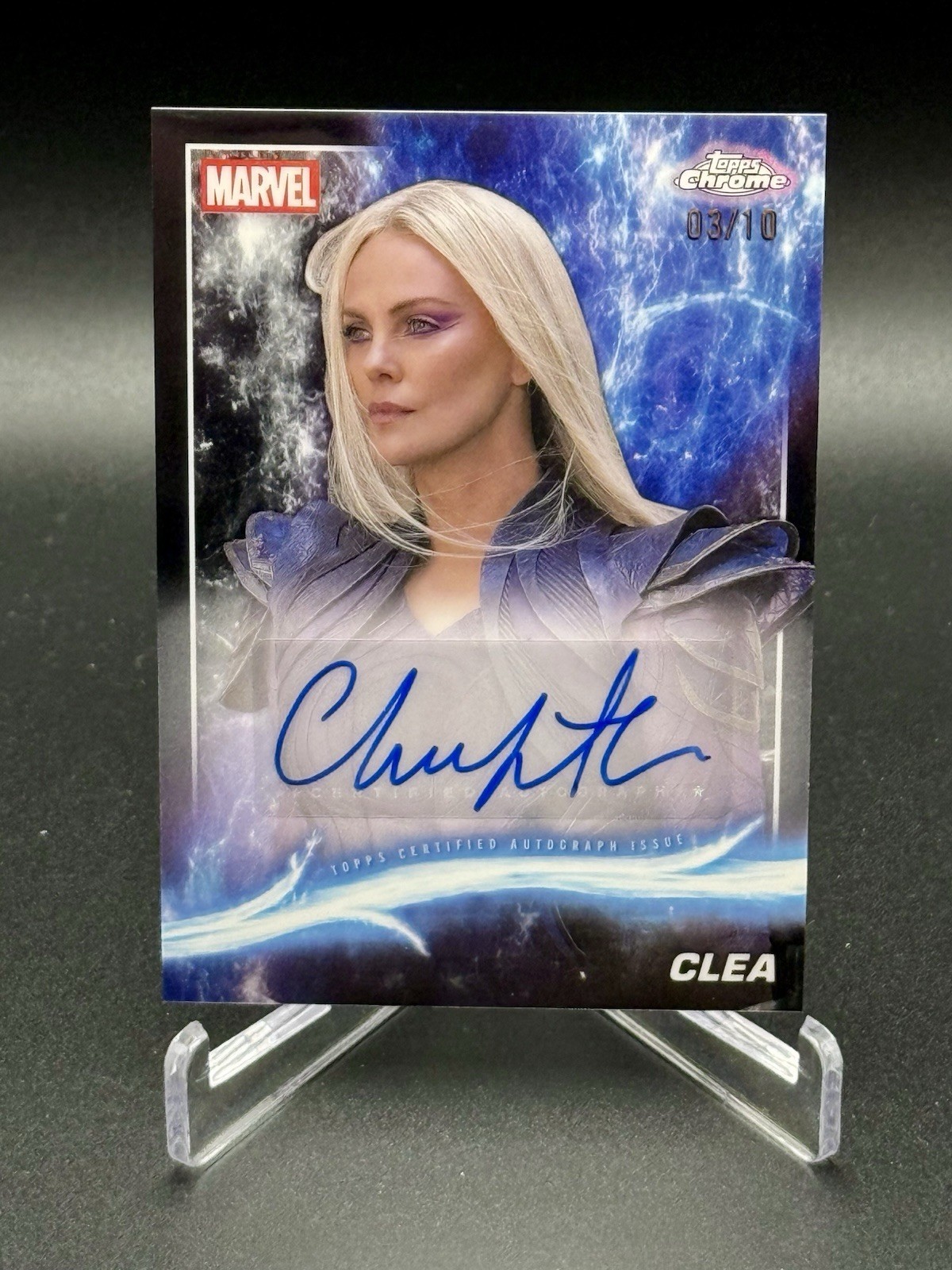 2025 Topps Chrome Marvel Studios AA-CT Clea Charlize Theron Black Autograph 3/10 2025 Topps Chrome Marvel Studios AA-CT Clea Charlize Theron Black Autograph 3/10