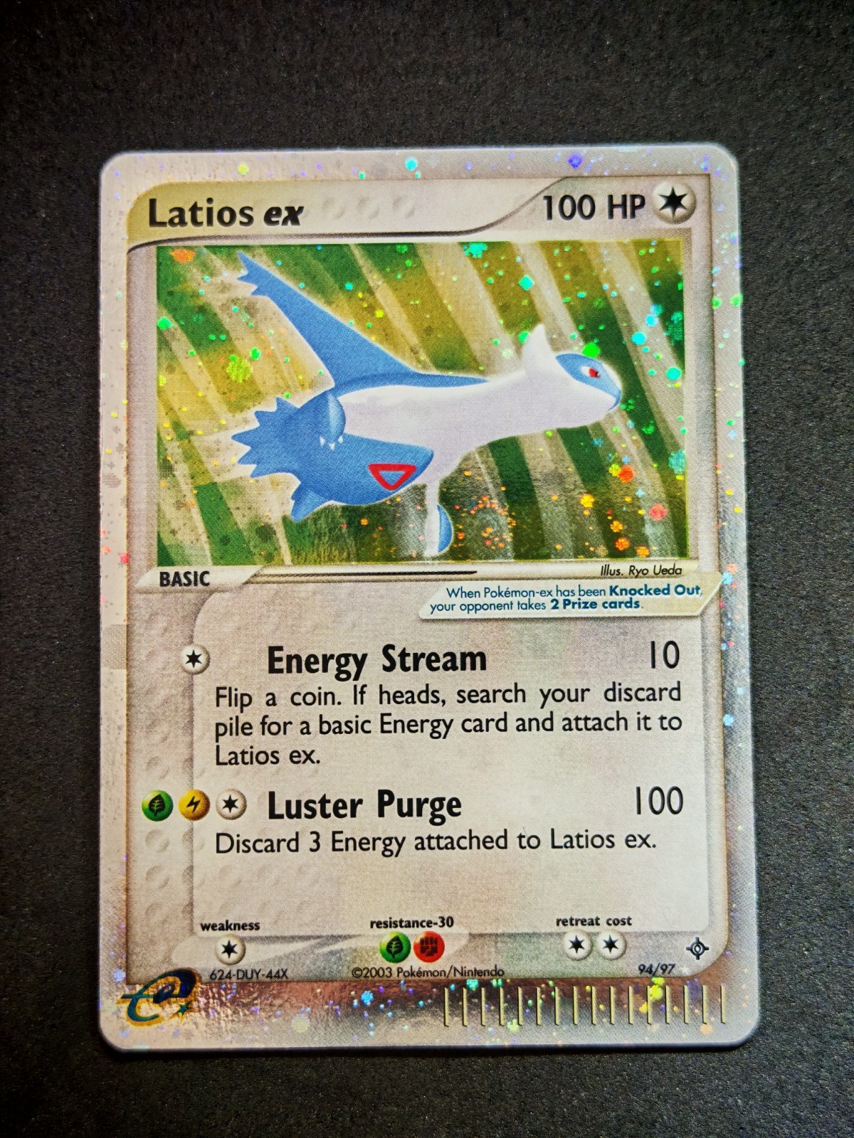 Latios ex EX 94/97 100 PV Holographic, Pokemon Card GCC English 2003