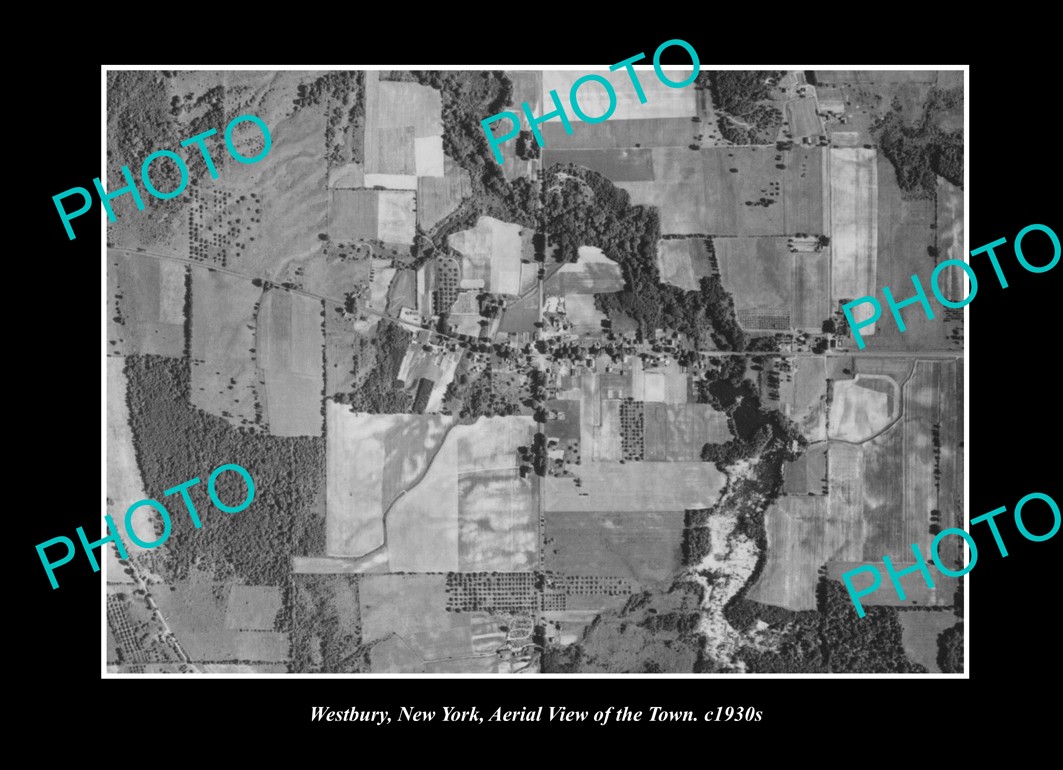 Westbury New York Aerial View Of The Town c1930 Old Large Historic Photo