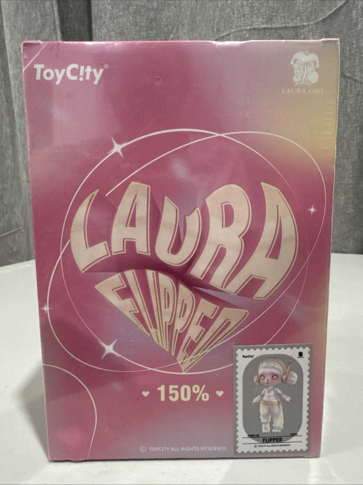 Authentic ToyCity Laura Flipped 150% Figurine. Sealed. New. US Seller.