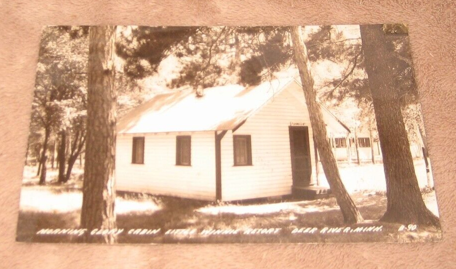 Deer River MN Minnesota RPPC Little Winnie Resort 1939 Morning Glory Cabin RPPC Deer River MN Minnesota RPPC Little Winnie Resort 1939 Morning Glory Cabin RPPC