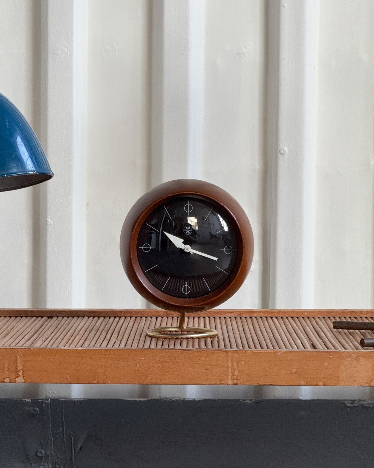 Irving Harper George Nelson Chronopak Desk Clock Howard Miller Walnut MCM