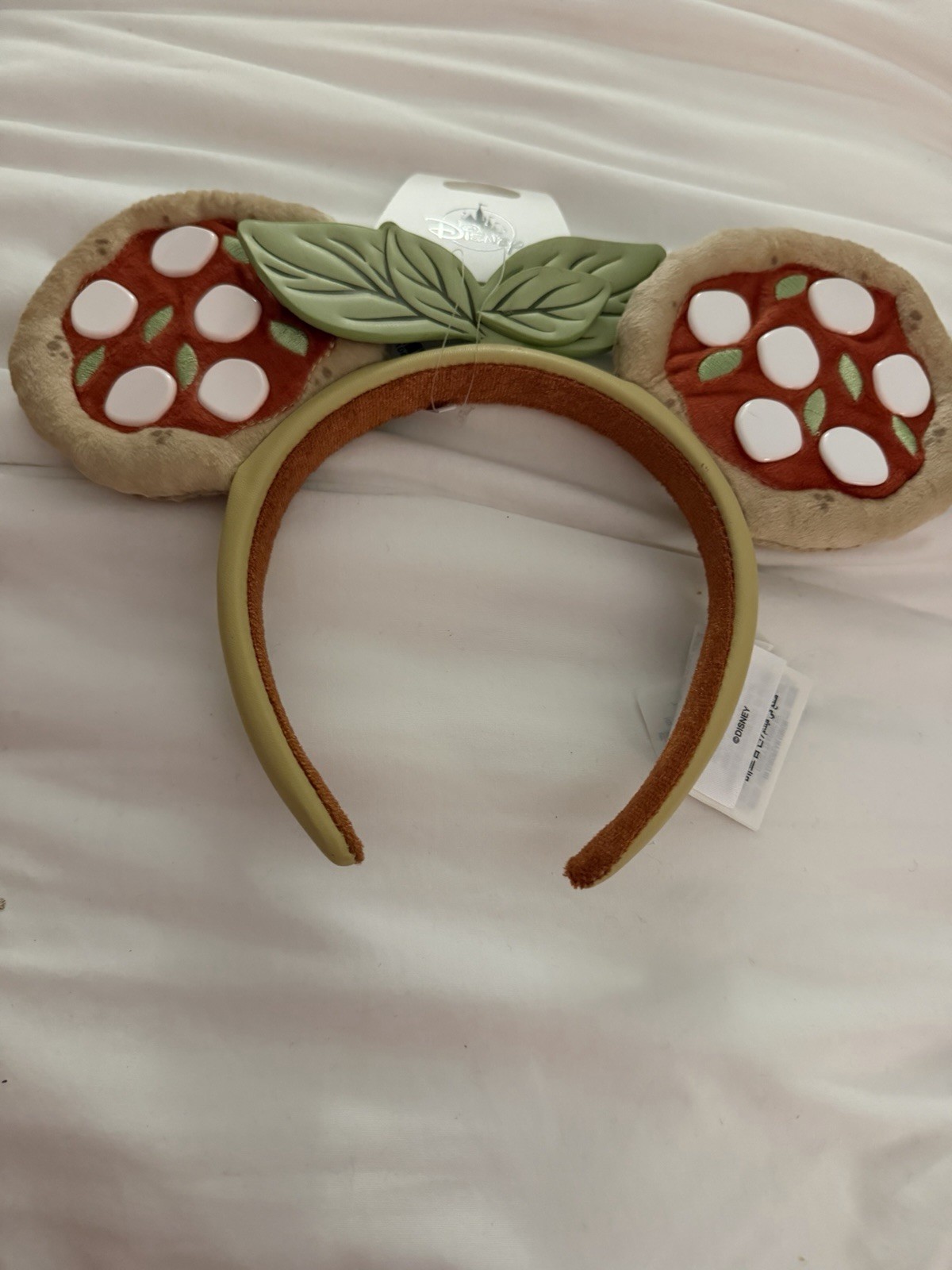 Disney Parks 2026 Epcot Italy Pavilion Pizza Minnie Mickey Ear Headband New Disney Parks 2026 Epcot Italy Pavilion Pizza Minnie Mickey Ear Headband New