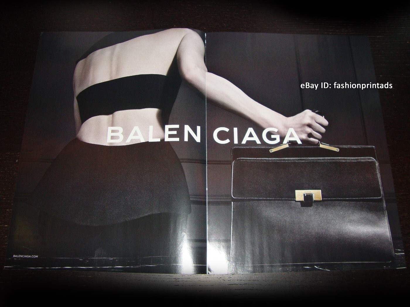 BALENCIAGA 4-Page PRINT AD Fall 2013 Supermodel KRISTEN McMENAMY Steven Klein