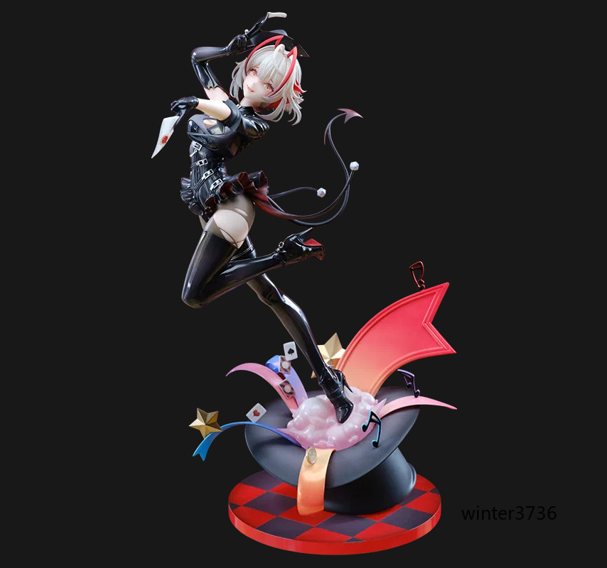 Official Arknights Game W Midnight Letter Ver. 1/7 Scale Figure Model Ornamnt